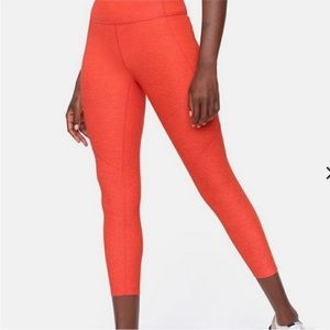 Outdoor Voices 3/4 Warm Up Leggings - XL - Orange
